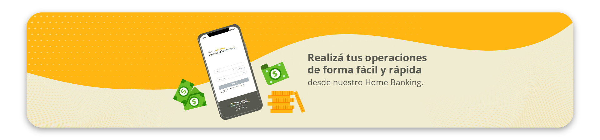 Home Banking y Pampa Móvil